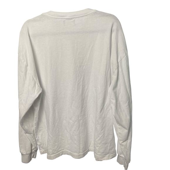 TNA Golden Long Sleeve Heavyweight Tee, White, Casual, Weekend, Lounge, L - Picture 3 of 7